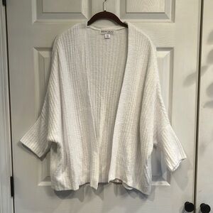 Barefoot Dreams brand size L/XL CozyChic Lite brand open front lounge sweater